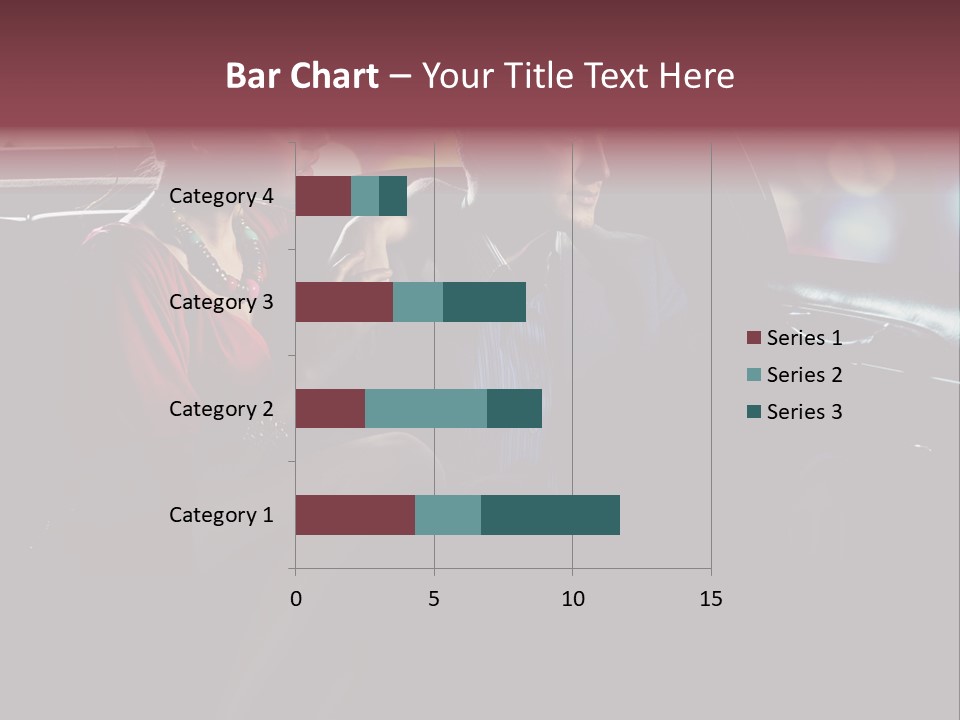 Club Lady Automobile PowerPoint Template