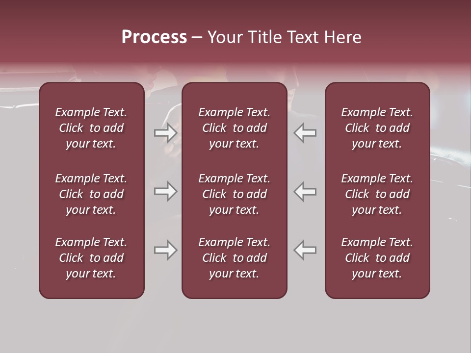 Club Lady Automobile PowerPoint Template