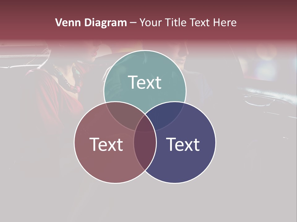 Club Lady Automobile PowerPoint Template