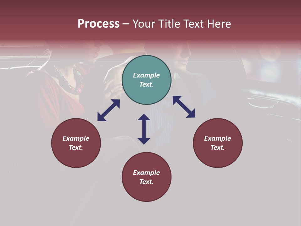 Club Lady Automobile PowerPoint Template