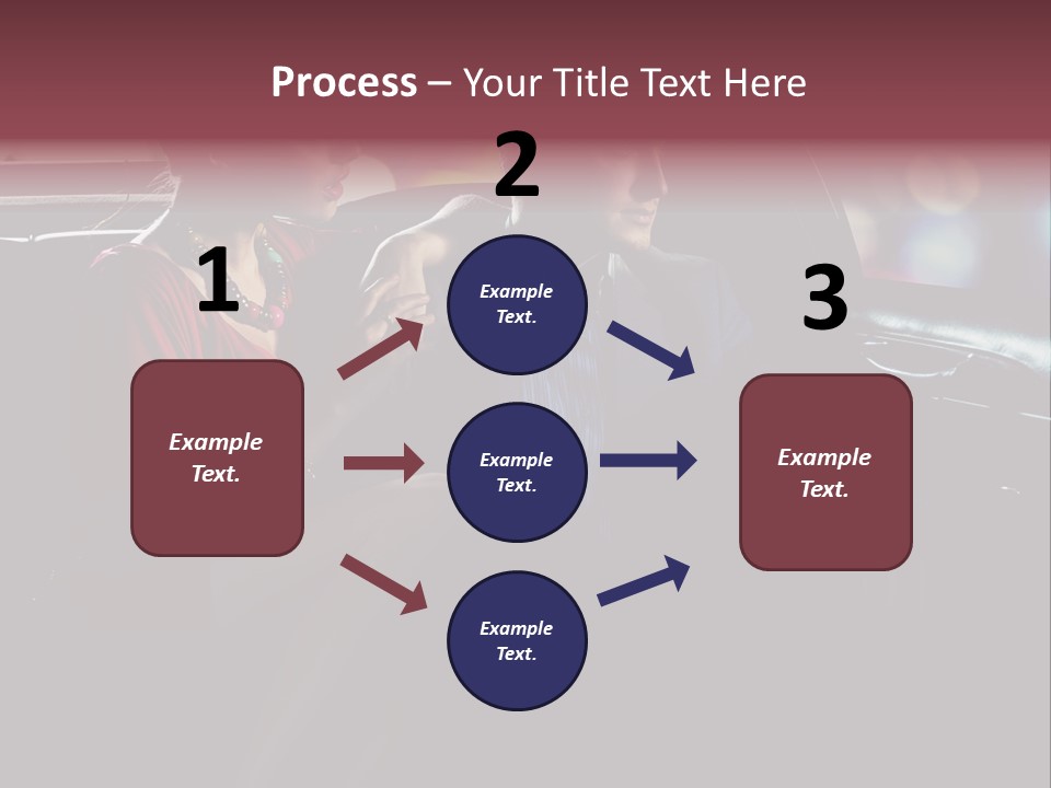 Club Lady Automobile PowerPoint Template