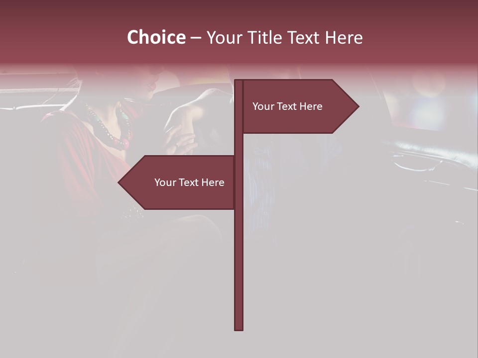 Club Lady Automobile PowerPoint Template