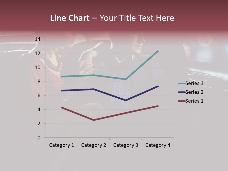 Club Lady Automobile PowerPoint Template