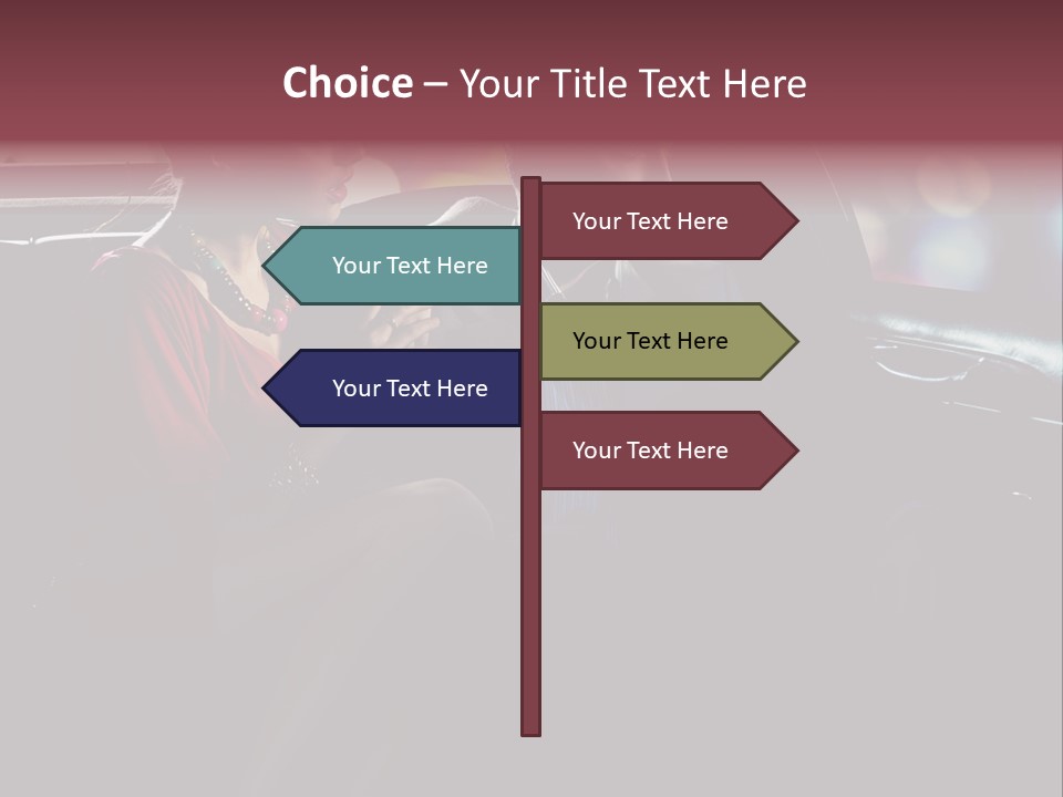 Club Lady Automobile PowerPoint Template