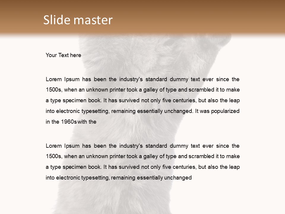 Standing Fun British PowerPoint Template