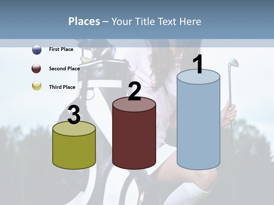 Meadow Woman Sport PowerPoint Template