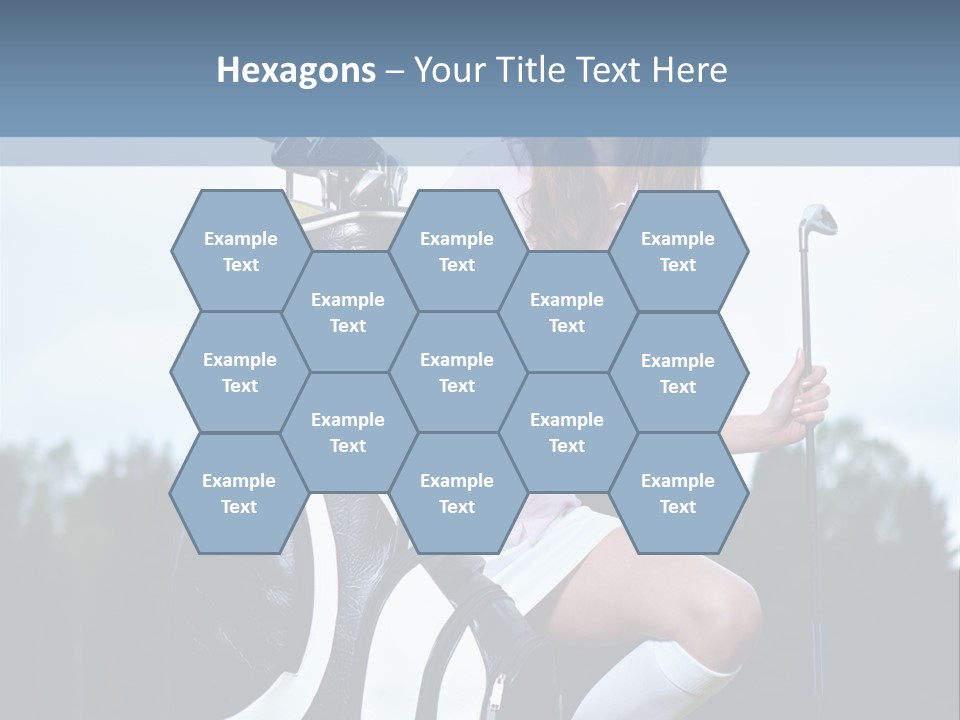 Meadow Woman Sport PowerPoint Template