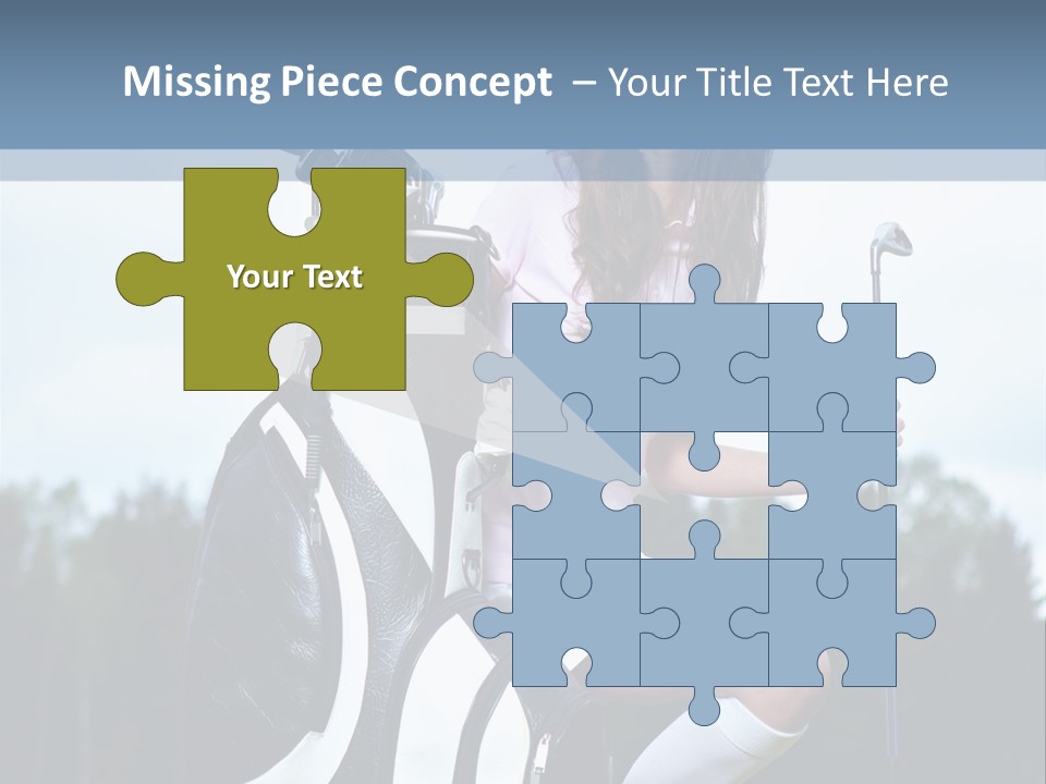 Meadow Woman Sport PowerPoint Template