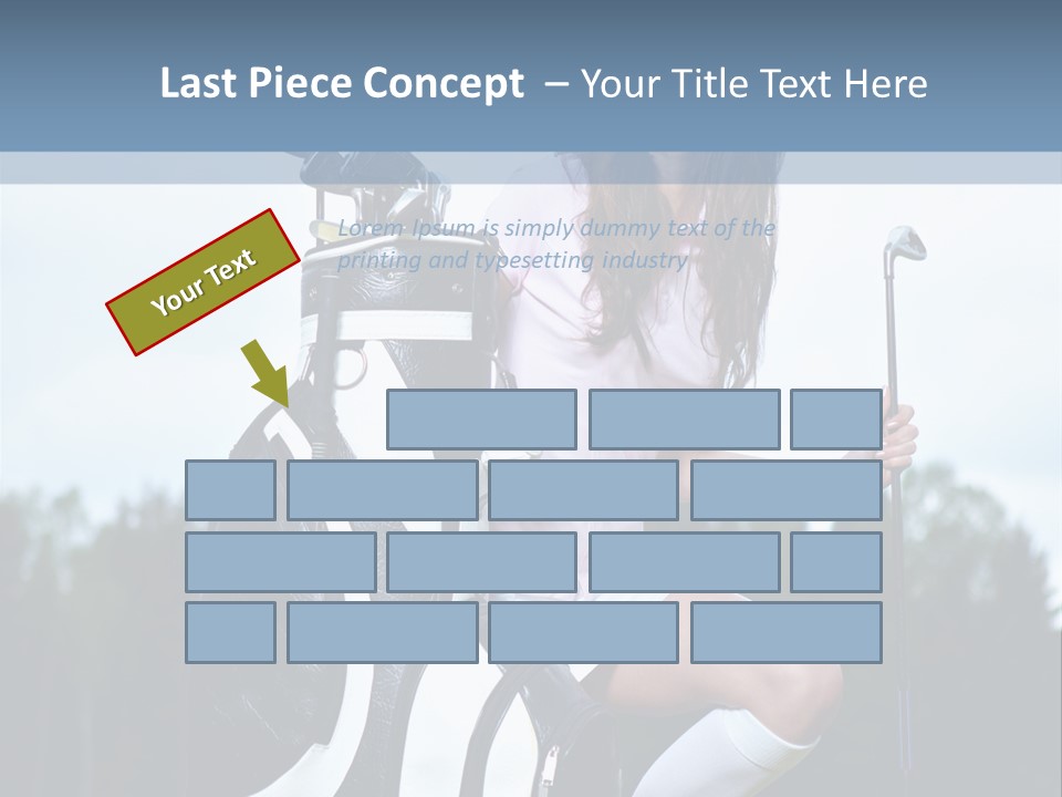 Meadow Woman Sport PowerPoint Template