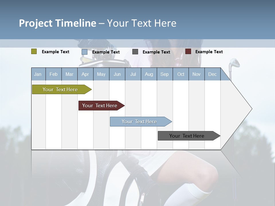 Meadow Woman Sport PowerPoint Template