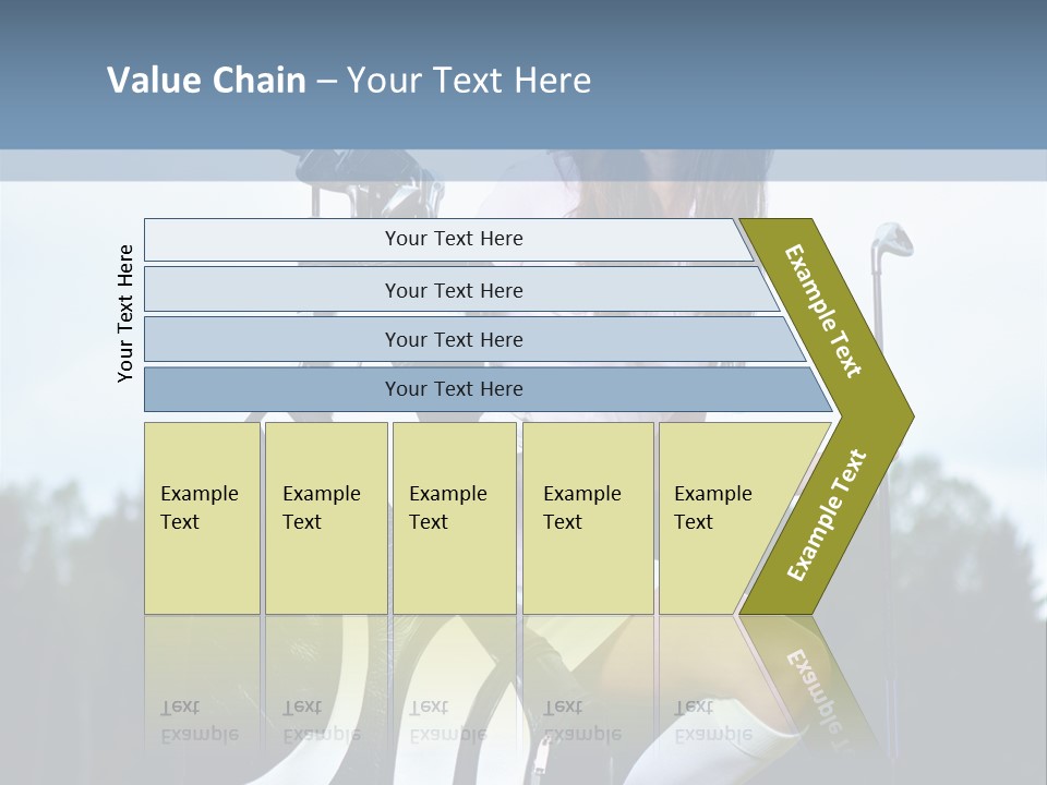 Meadow Woman Sport PowerPoint Template