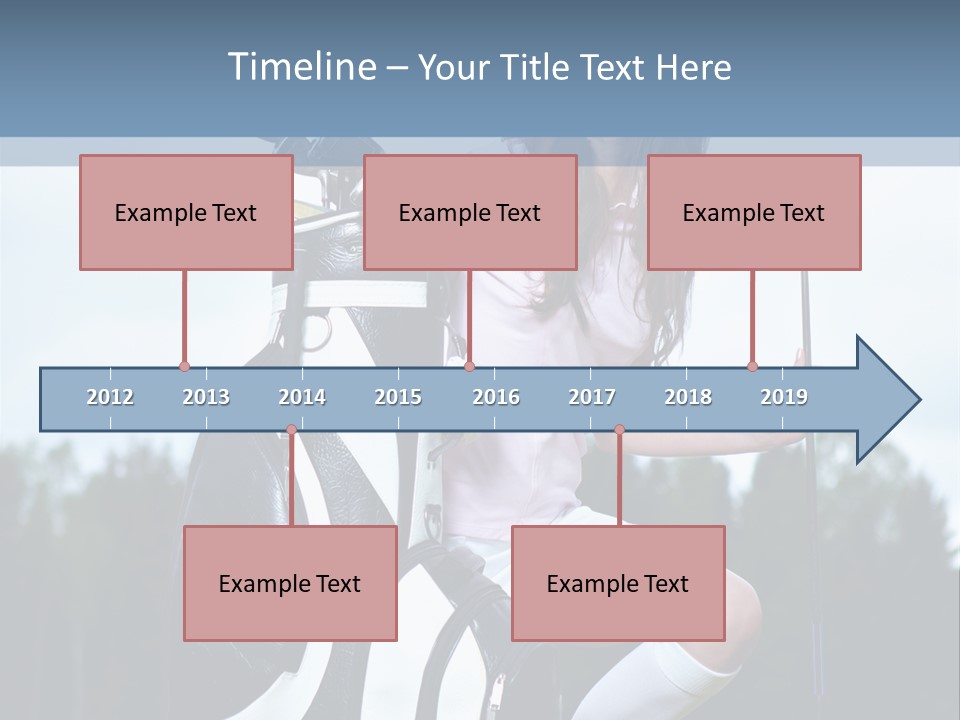 Meadow Woman Sport PowerPoint Template