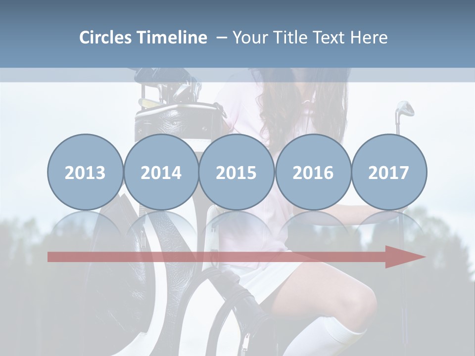 Meadow Woman Sport PowerPoint Template