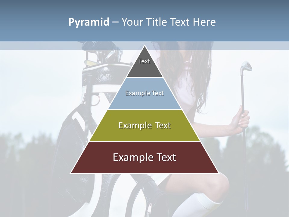 Meadow Woman Sport PowerPoint Template