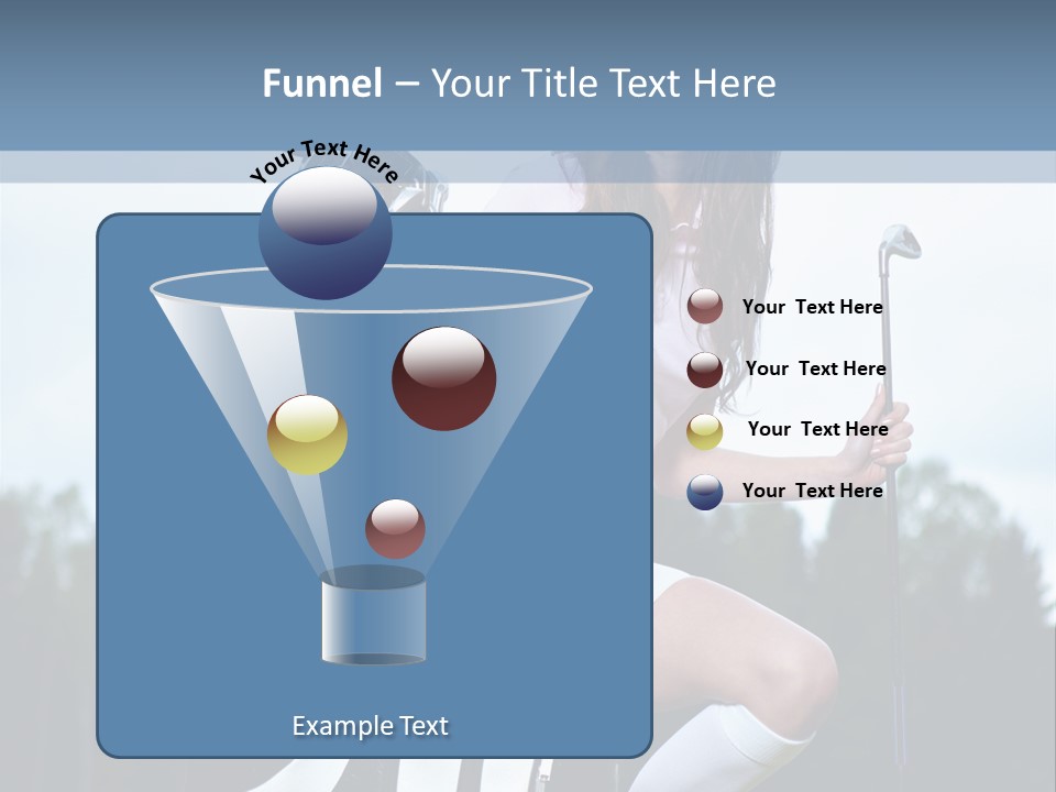 Meadow Woman Sport PowerPoint Template