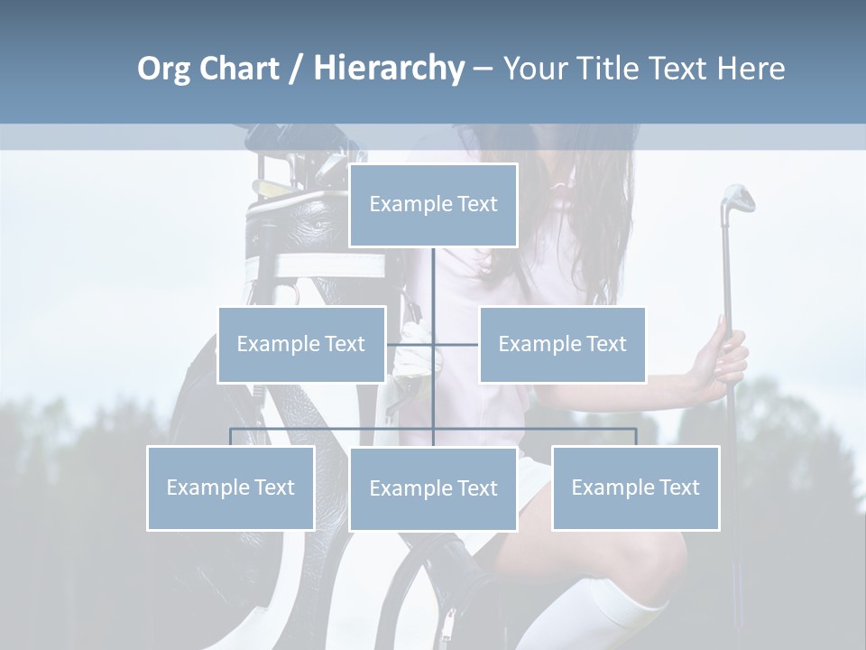 Meadow Woman Sport PowerPoint Template