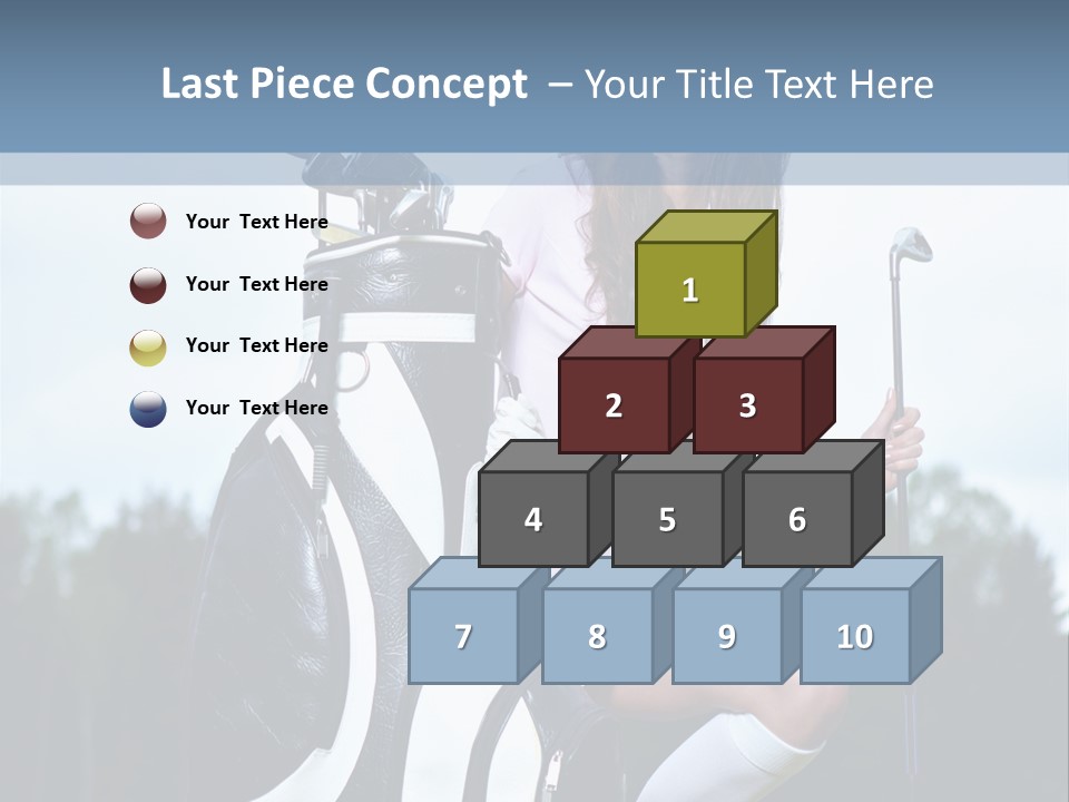 Meadow Woman Sport PowerPoint Template