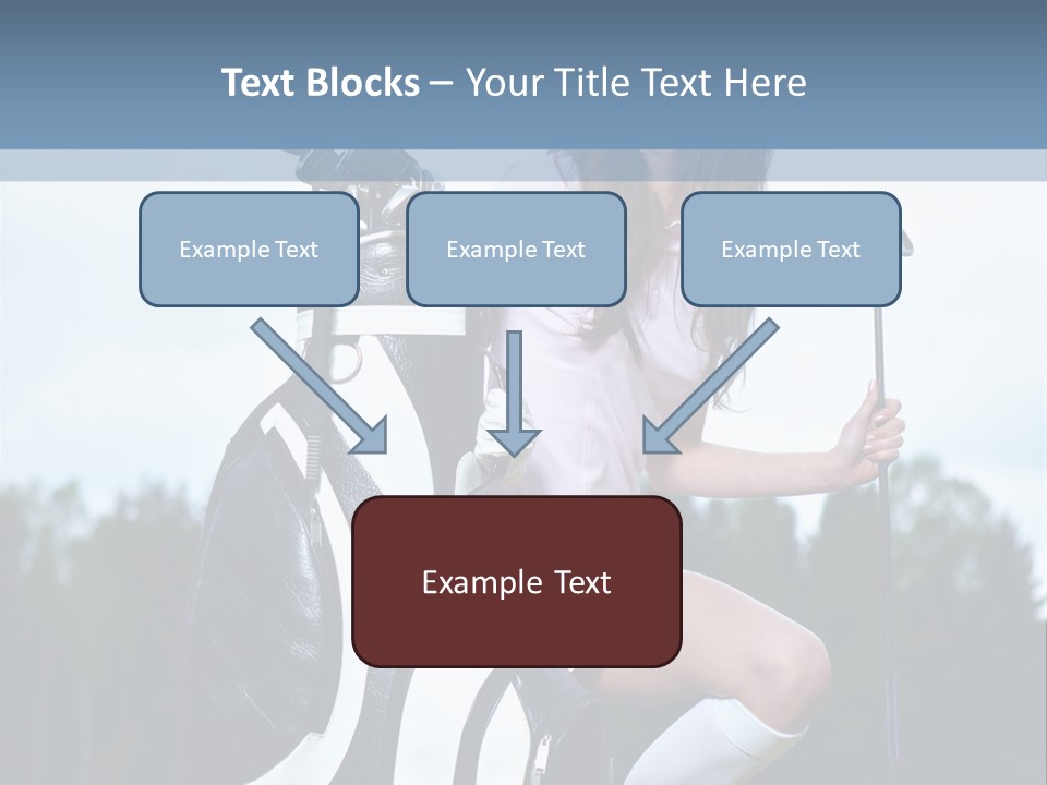 Meadow Woman Sport PowerPoint Template