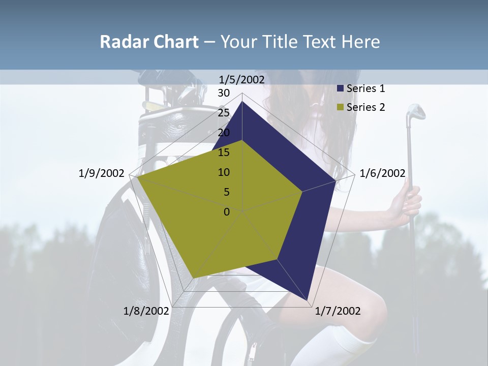 Meadow Woman Sport PowerPoint Template