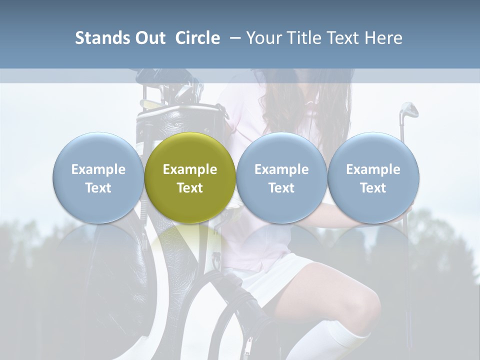 Meadow Woman Sport PowerPoint Template