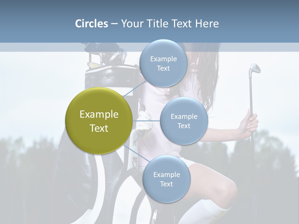 Meadow Woman Sport PowerPoint Template