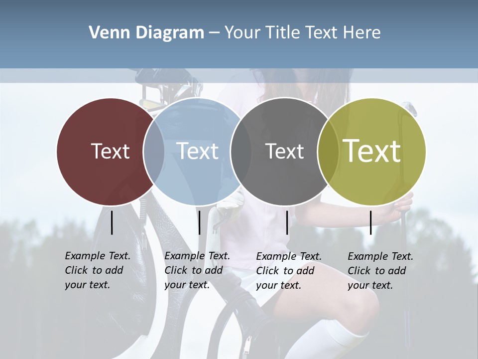 Meadow Woman Sport PowerPoint Template