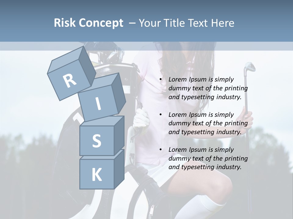 Meadow Woman Sport PowerPoint Template