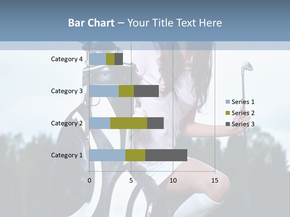 Meadow Woman Sport PowerPoint Template