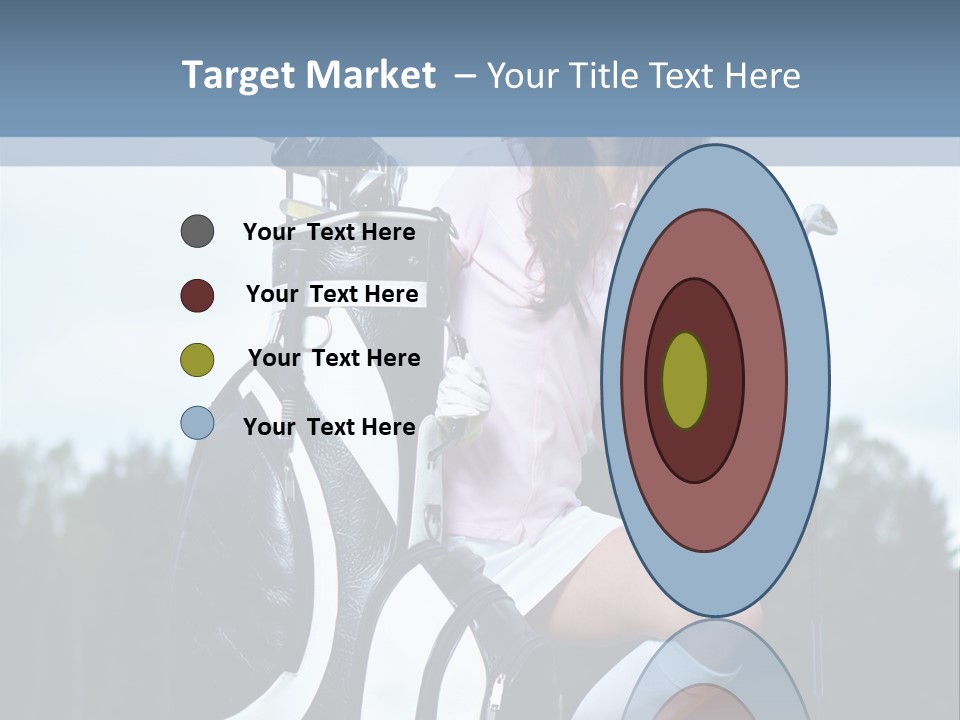 Meadow Woman Sport PowerPoint Template