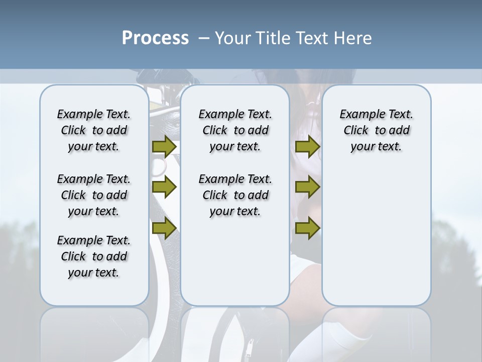 Meadow Woman Sport PowerPoint Template