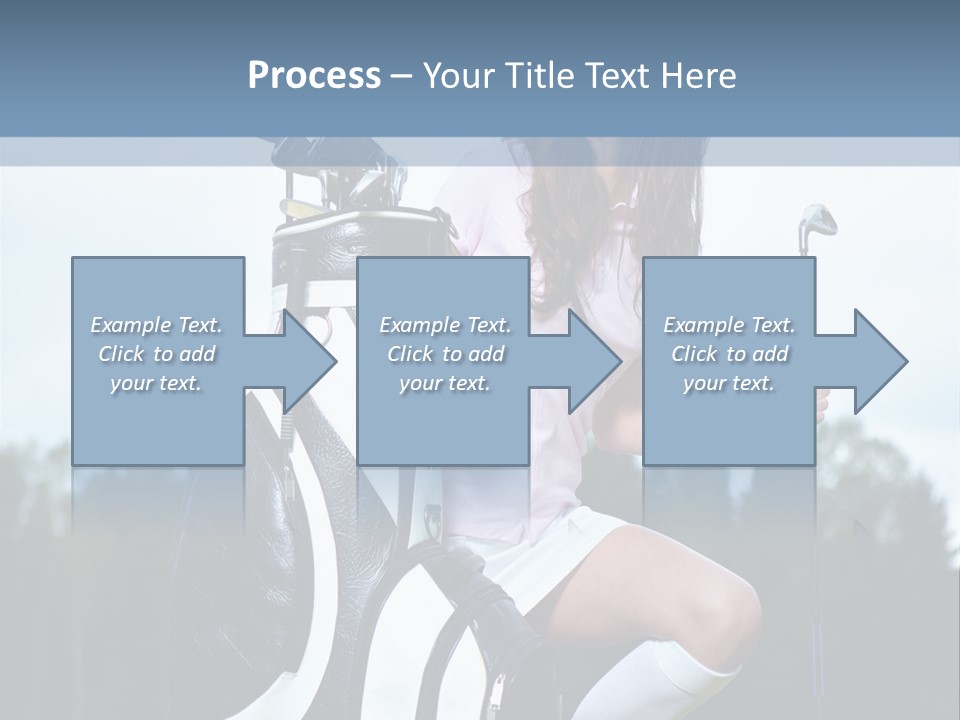 Meadow Woman Sport PowerPoint Template
