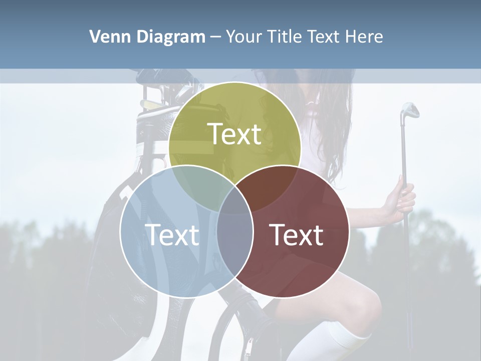 Meadow Woman Sport PowerPoint Template