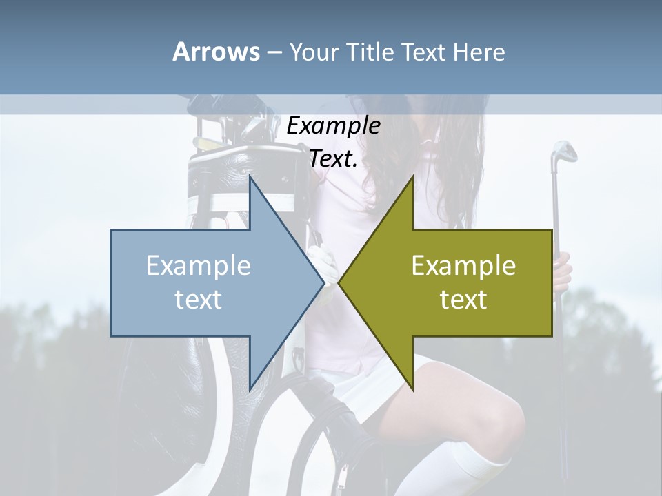 Meadow Woman Sport PowerPoint Template