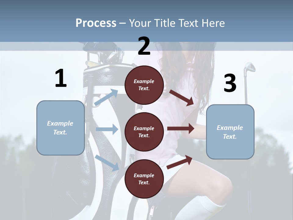 Meadow Woman Sport PowerPoint Template