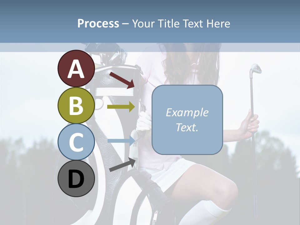 Meadow Woman Sport PowerPoint Template