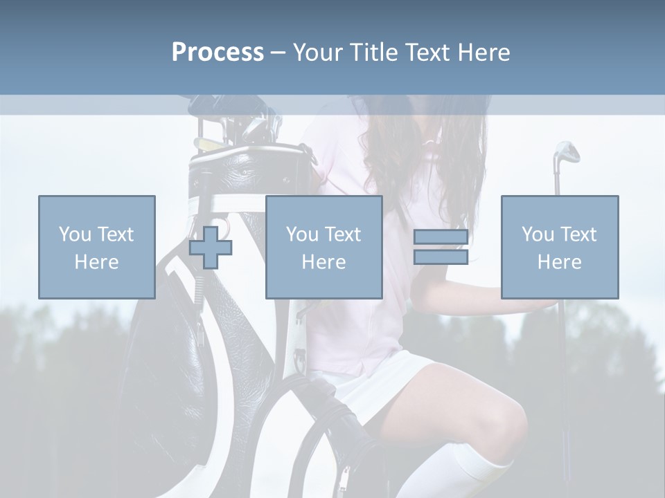 Meadow Woman Sport PowerPoint Template