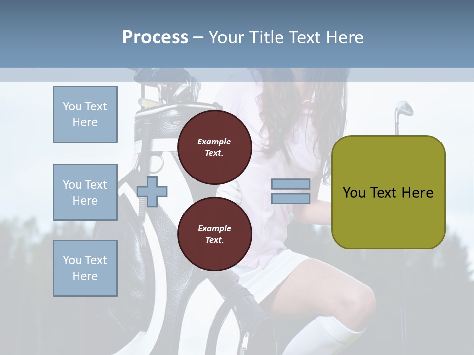 Meadow Woman Sport PowerPoint Template