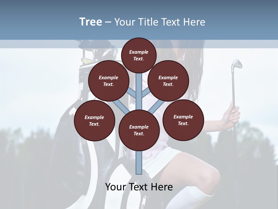 Meadow Woman Sport PowerPoint Template