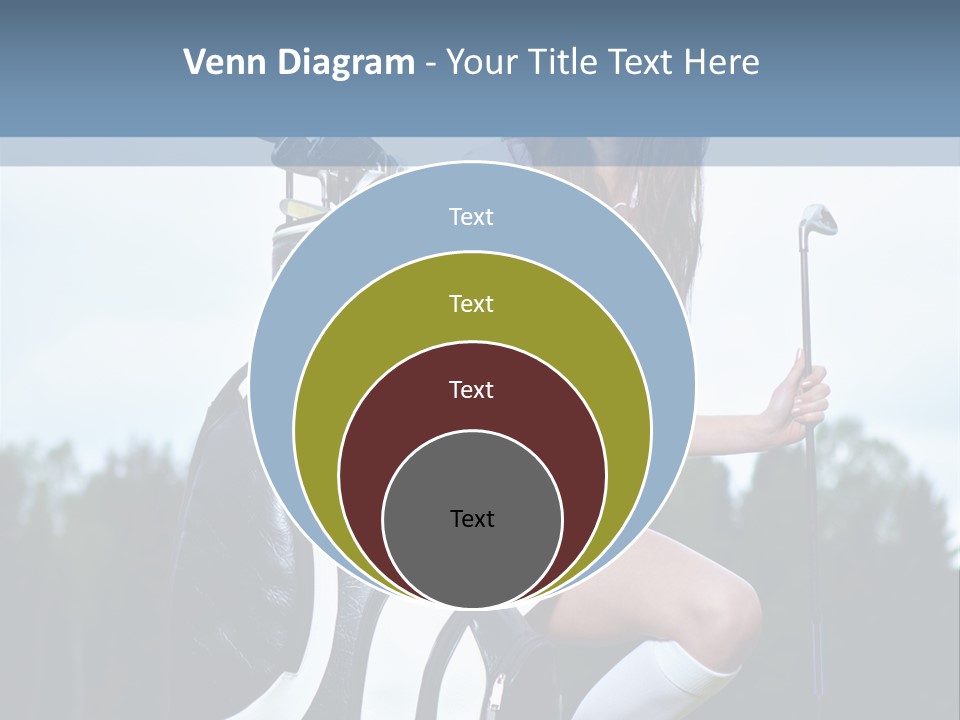 Meadow Woman Sport PowerPoint Template