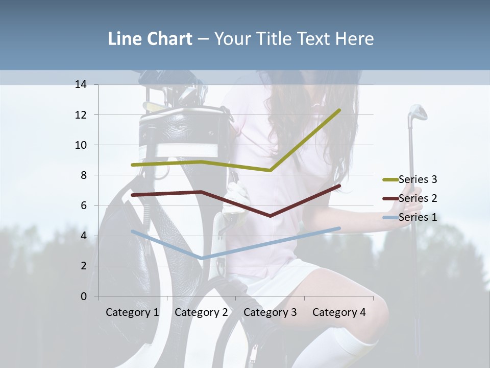 Meadow Woman Sport PowerPoint Template