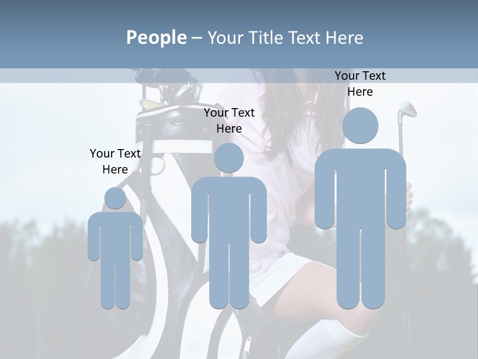 Meadow Woman Sport PowerPoint Template