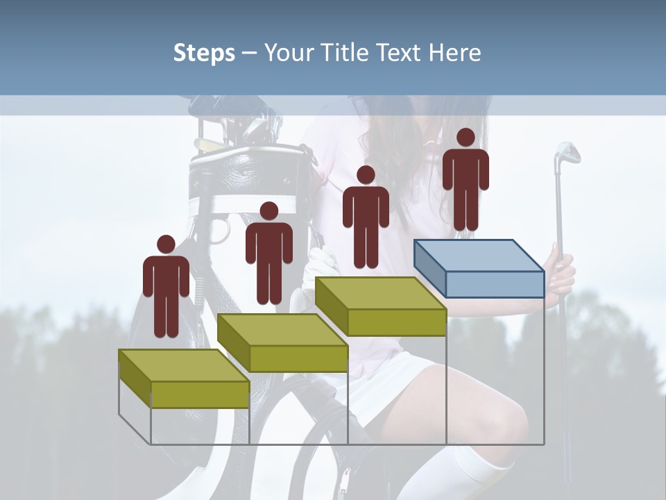 Meadow Woman Sport PowerPoint Template