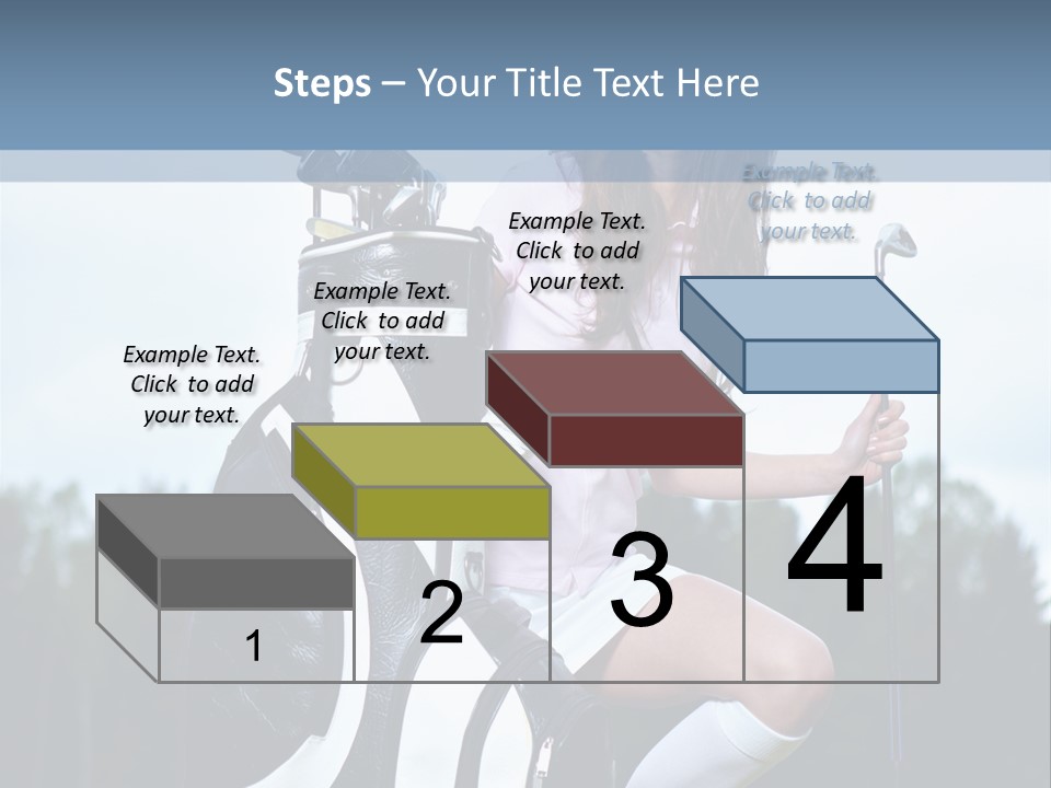 Meadow Woman Sport PowerPoint Template