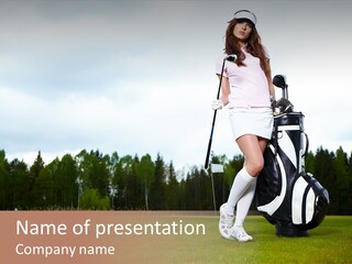 Club Grass Fashion PowerPoint Template