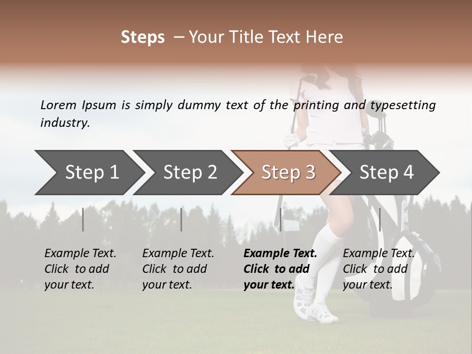 Club Grass Fashion PowerPoint Template