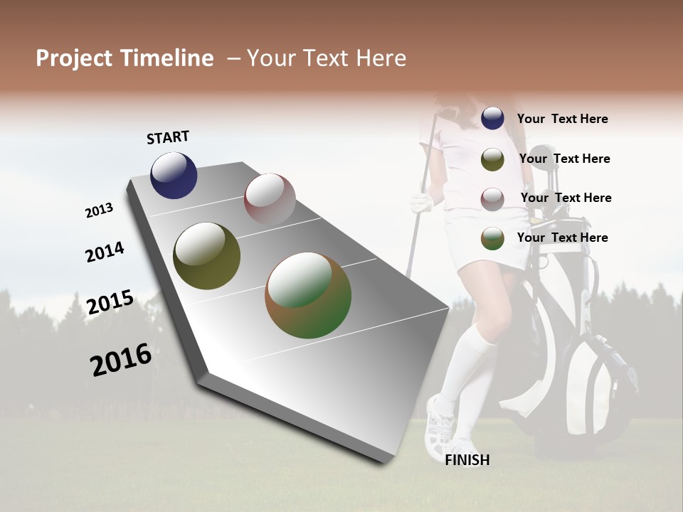 Club Grass Fashion PowerPoint Template