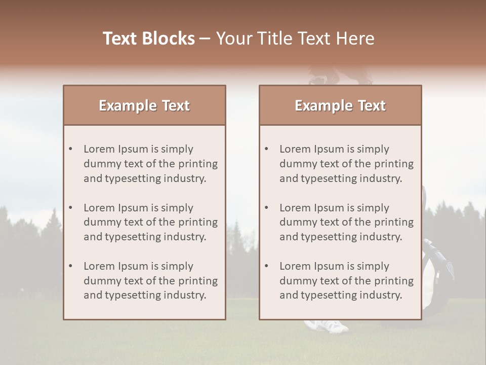 Club Grass Fashion PowerPoint Template