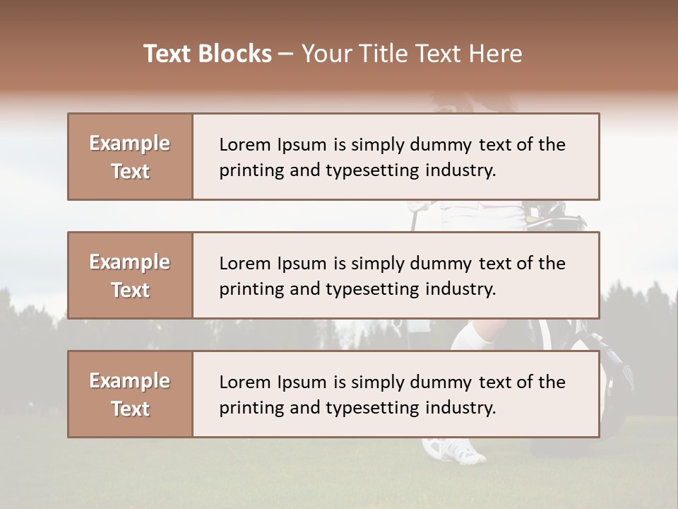 Club Grass Fashion PowerPoint Template