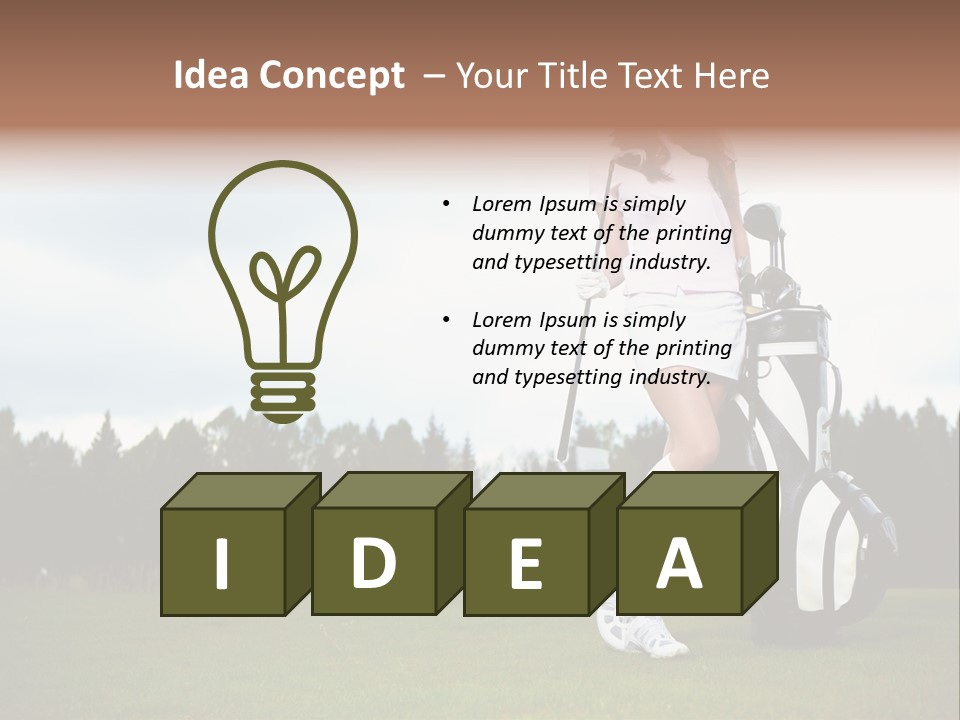 Club Grass Fashion PowerPoint Template