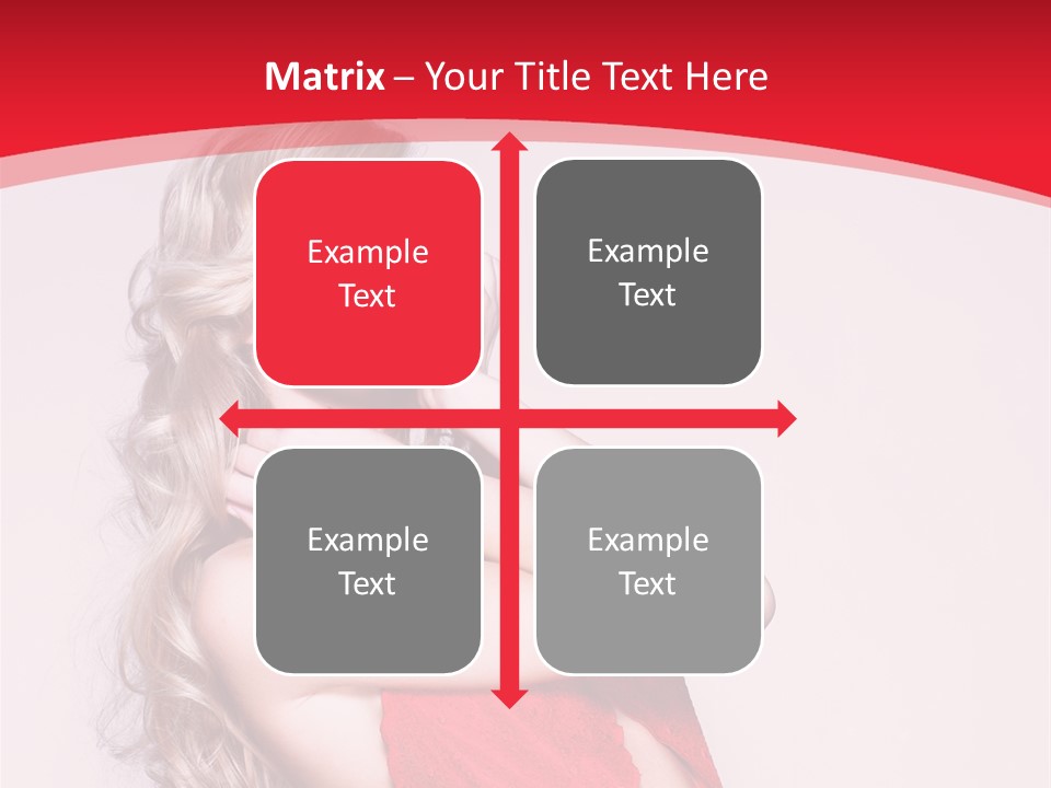 Looking Sensuality White PowerPoint Template